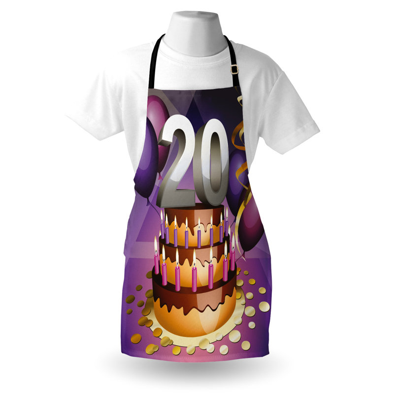 Multicolore, tablier d'anniversaire chocolat, taille adulte The Party Aisle ™