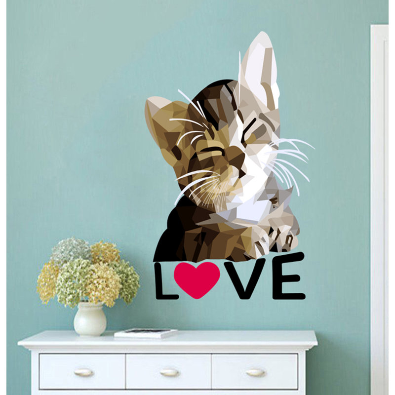 Animals Wall Decal, 33" H x 39" W