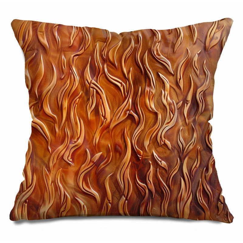 Coussin décoratif réversible en mélange de coton, H 16 po x l 16 po