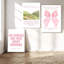 6Pcs Framed Trendy Pink Christian Canvas Wall Art Bible Verses Preppy Posters Coquette Pink Bow Biblical Painting Pictures Religious Scripture Prints for Girls Room Dorm Apartment Living Room Bedrom