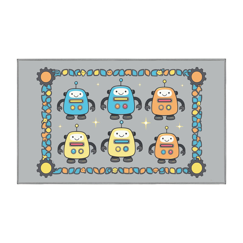 Tapis pour enfants East Urban Home, Rectangulaire 8 pi x 12 pi