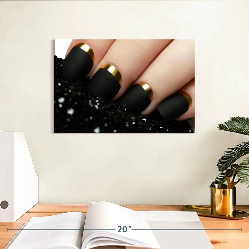 Shuttleworth Matte Black Nails, 8" H x 12" W