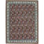 Wool Oriental Area Rug in Rust/Ivory