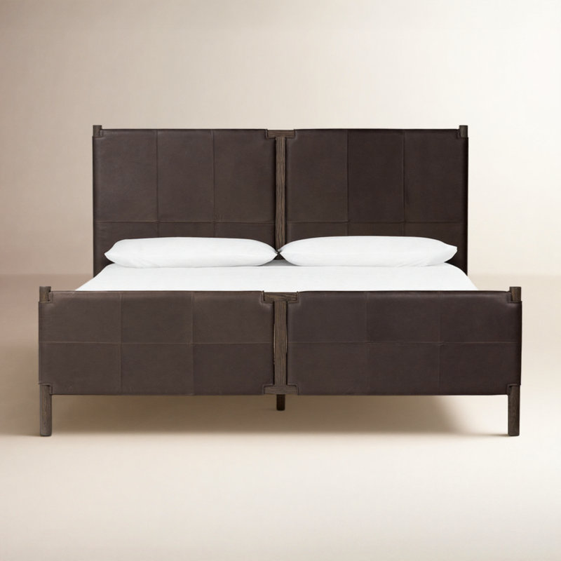 Salado Leather Bed, Heirloom Cigar, King