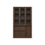80'' H X 47.4'' W 3-Drawer Display Bookcase With Glass Doors-1340210623