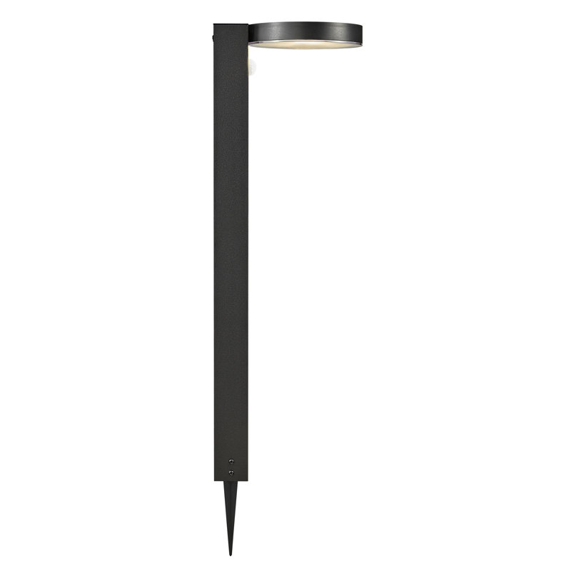 Rica Black Solar Powered Metal Pathway Light