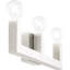 Luminaire de salle de bain moderne à 3 lumières 21,5 po avec base en acier inoxydable-101269136