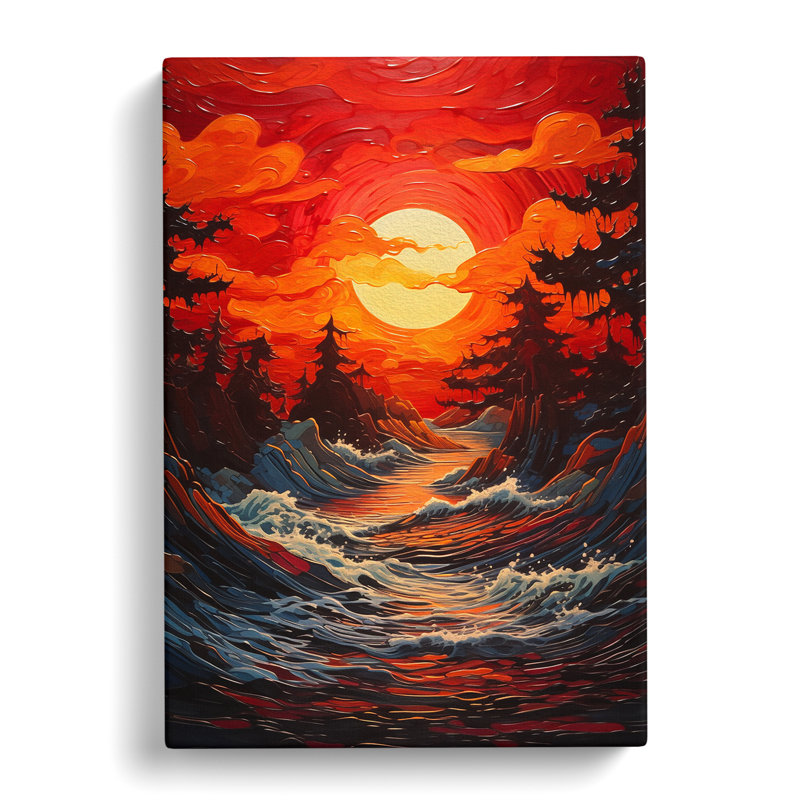 Sunset Informel - No Frame Print, 50cm H x 35cm W x 3cm D