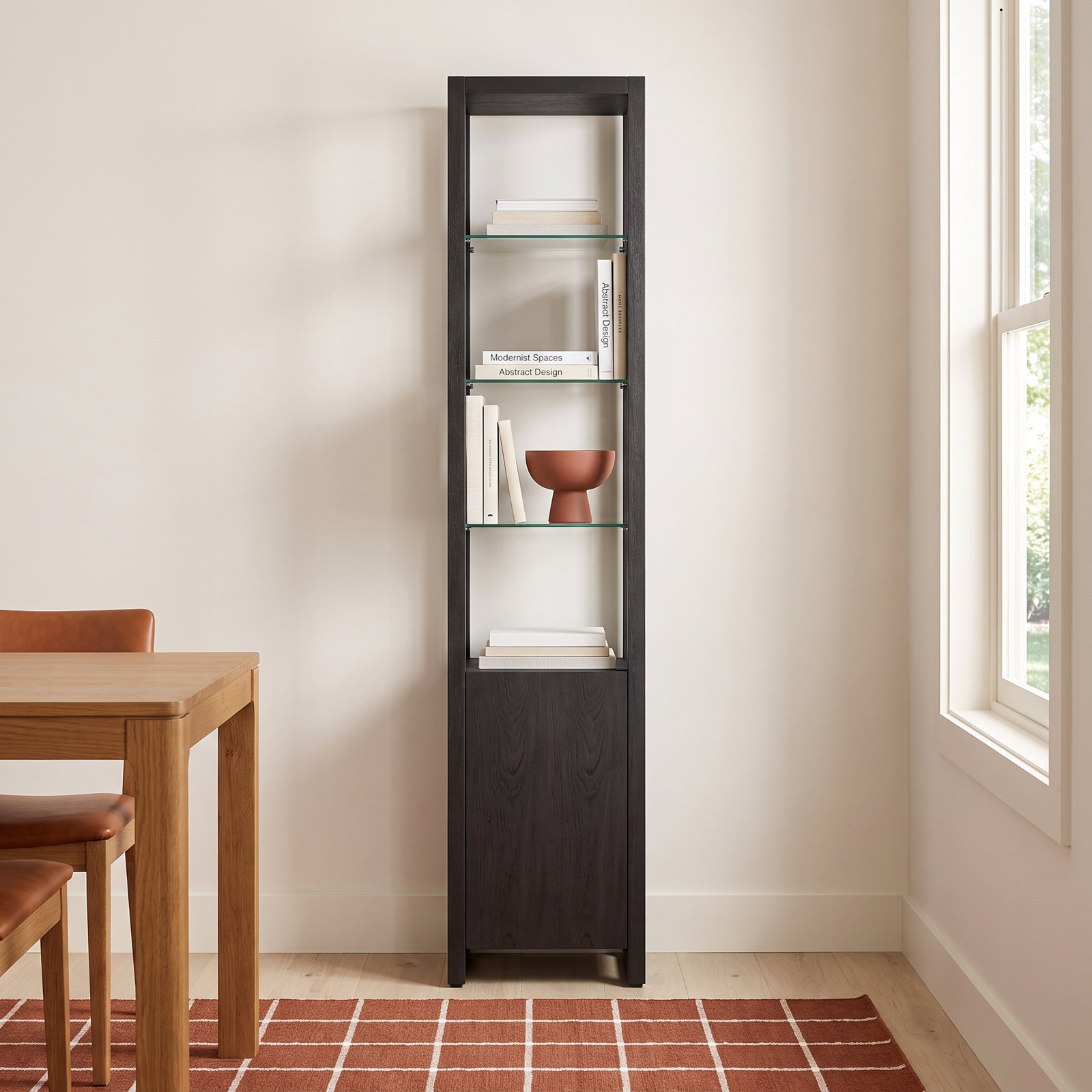 Linea™ Bookcase, Charcoal Stained Ash