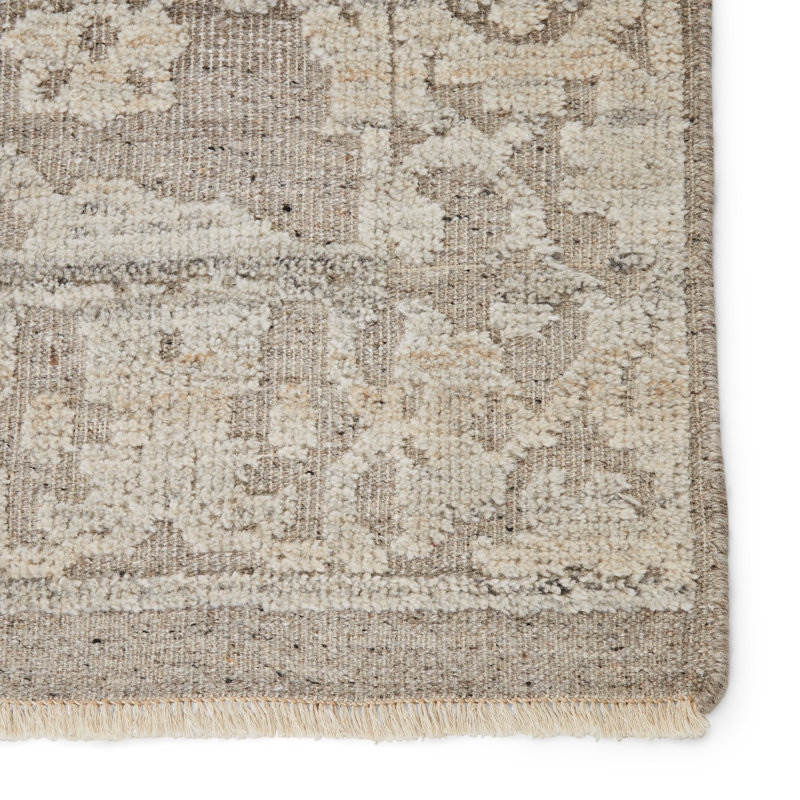 Collinston Oriental Area Rug in Taupe, Rectangle 10' x 14'