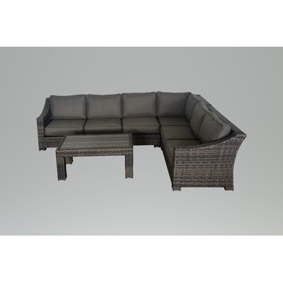 Donley 6 - Person Patio Conversation Set with Cushions