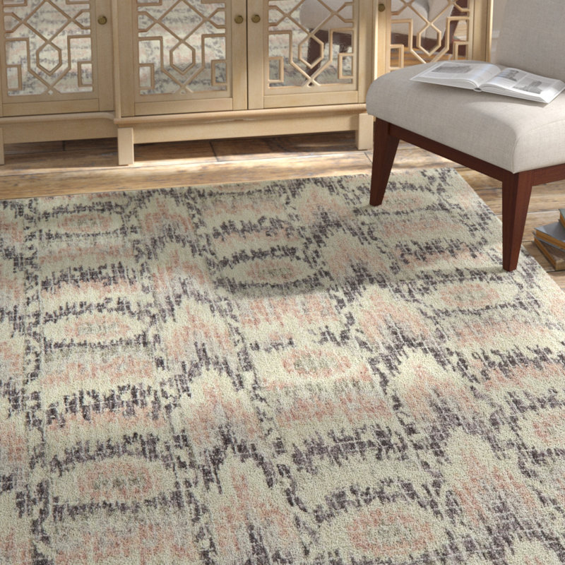 Zeinab Wool Ikat Indoor Rug, Square 1'6" x 1'6"