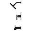 Contempra Wall Mounted Tub and Shower Faucet-35371514
