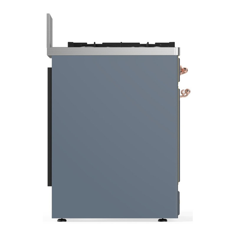 Majestic III Series 30 Inch Dual Fuel Range with 5 Sealed Burners in Emerald Green (Natural Gas, Burnished Trim), Copper