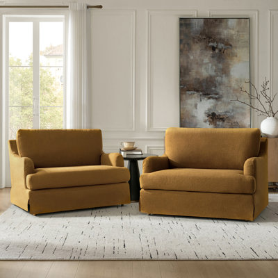 Chaise parsons surdimensionnée avec accoudoirs uniques Terren