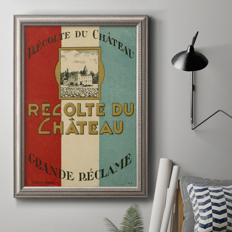 Recolte Du Chateau - reproduction d'art sur toile, H 27 po x l 18 po x P 2,5 po