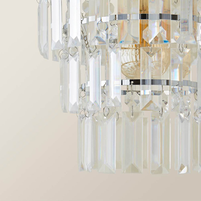 24.5cm H Plastic Novelty Pendant Shade ( Screw On ), Clear