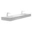 Plateau de meuble-lavabo double 60 po avec lavabo Amelia-50888796