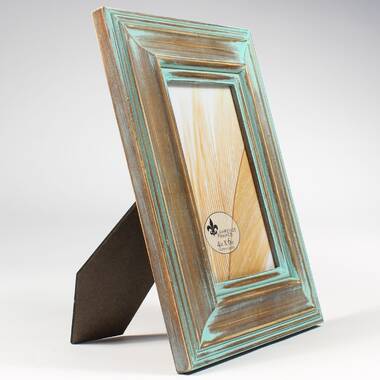 Reclaimed wood double picture frame 4x6