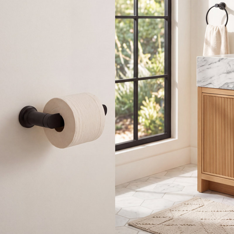 Berwyn Toilet Paper Holder, Matte Black