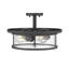 Plafonnier encastré cylindrique simple 15,75 po Attah-1182939750