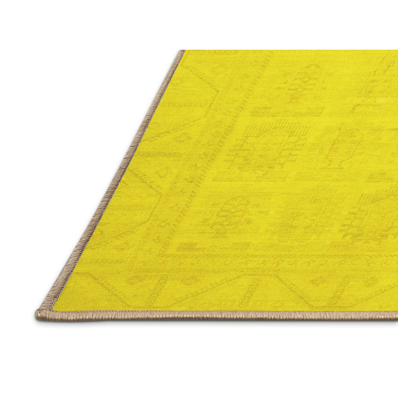 Crescantia Washable Oriental Indoor Rug, Rectangle 2' x 4'
