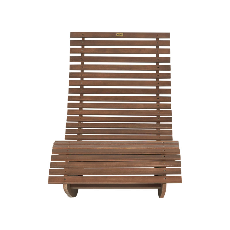 Deakin Acacia Single Chaise with Cushions, Dark Wood