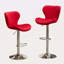 Upholstered Adjustable Swivel Barstools, Set Of 2-1029156992