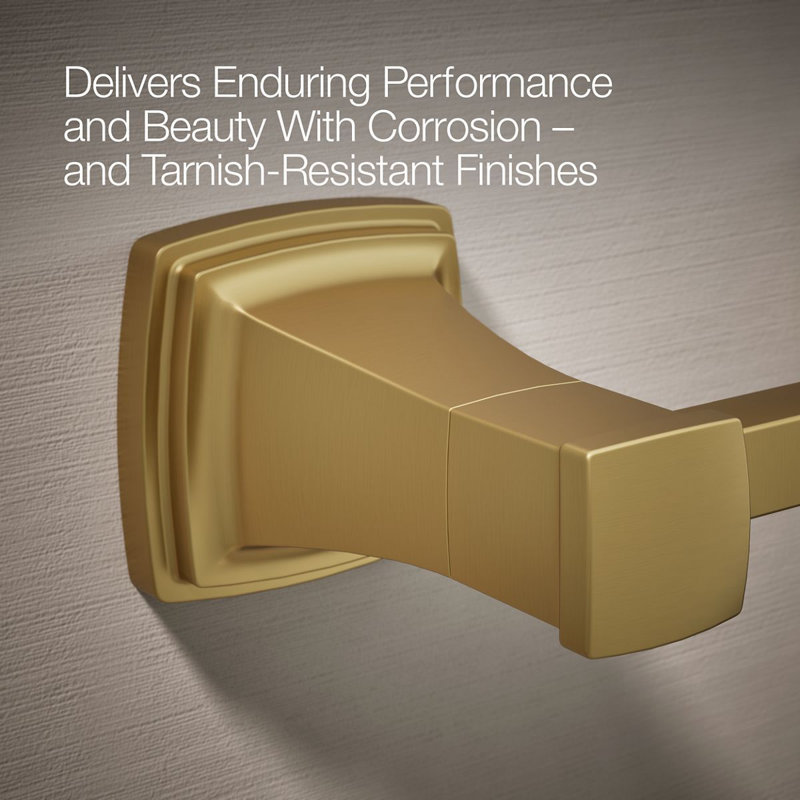 Riff Pivoting Toilet Paper Holder, Gold