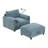 Single Sofa with Storage Ottoman and Storage Pockets-1718818456