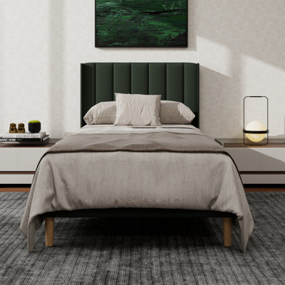 Structure de lit plateforme tapissier avec oreilles