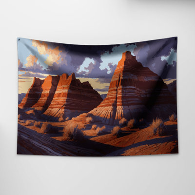 Southwestern Landscapes Badlands Wall Tapestry