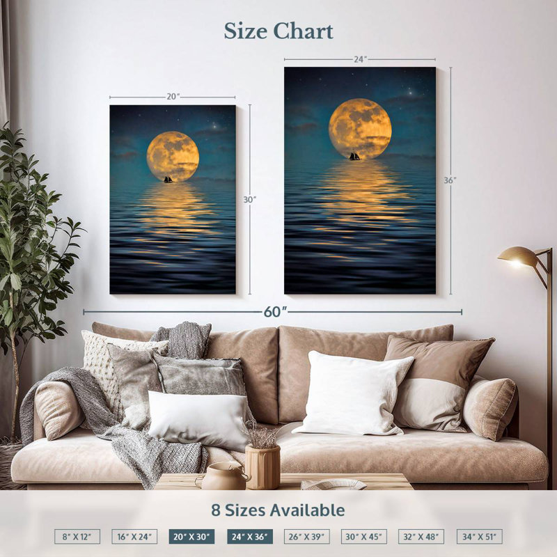 Oberle Gold Moon, 36" H x 24" W