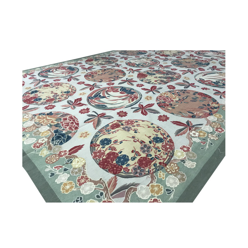 Wool Ikat Area Rug, Rectangle 8'10" x 12'