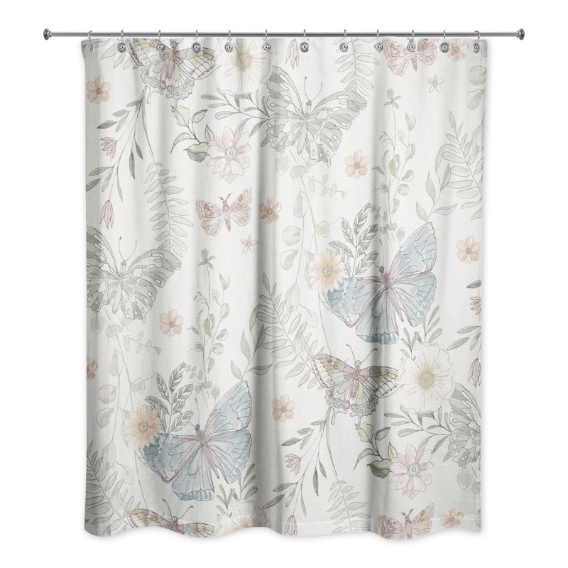 Rideau de douche simple Tavarozzi, Blanc