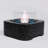 Tabletop Fire Pit With Glass Wind Guard