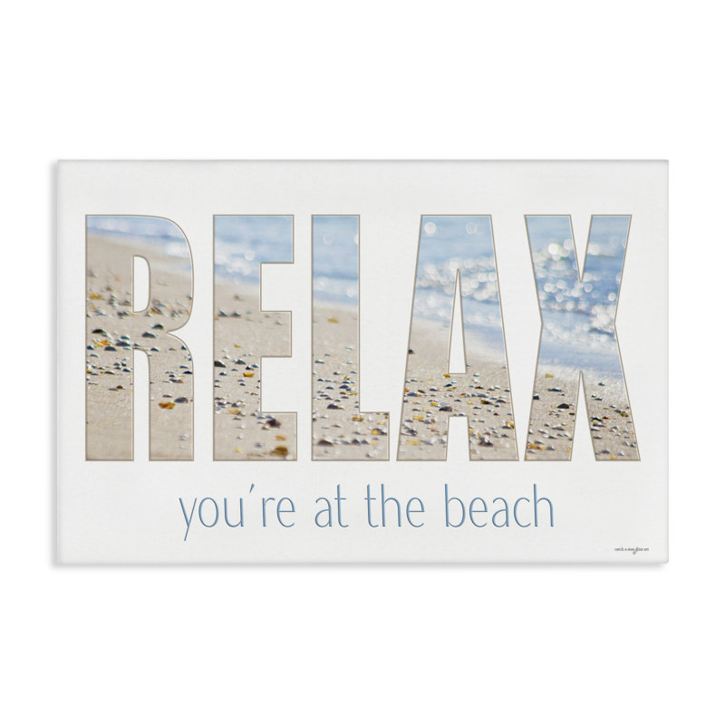 «Relax You At The Beach», design par Seven Trees Design, H 20 po x l 30 po