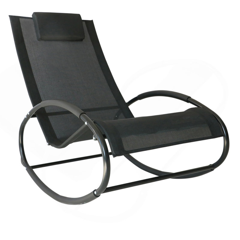 Chaise longue à bascule Outsunny