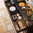 Retro Black Solid Wood Sideboard