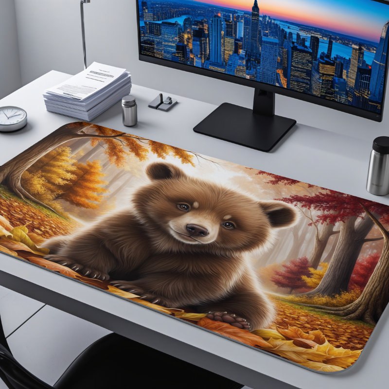 Polyester Desk Pad, 14.4x12.1