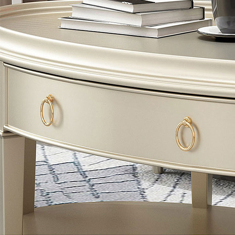 Table basse ovale moderne de luxe moderne