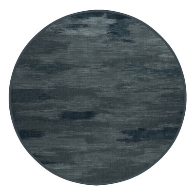 Machine Washable Abstract Black Area Rug