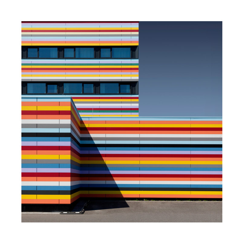 Markus Kuhne Coloured Corner Canvas Art, 24" H x 24" W
