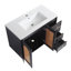 Meuble-lavabo de salle de bain avec lavabo en céramique, armoire de rangement en rotin avec portes et tiroir-1547046755