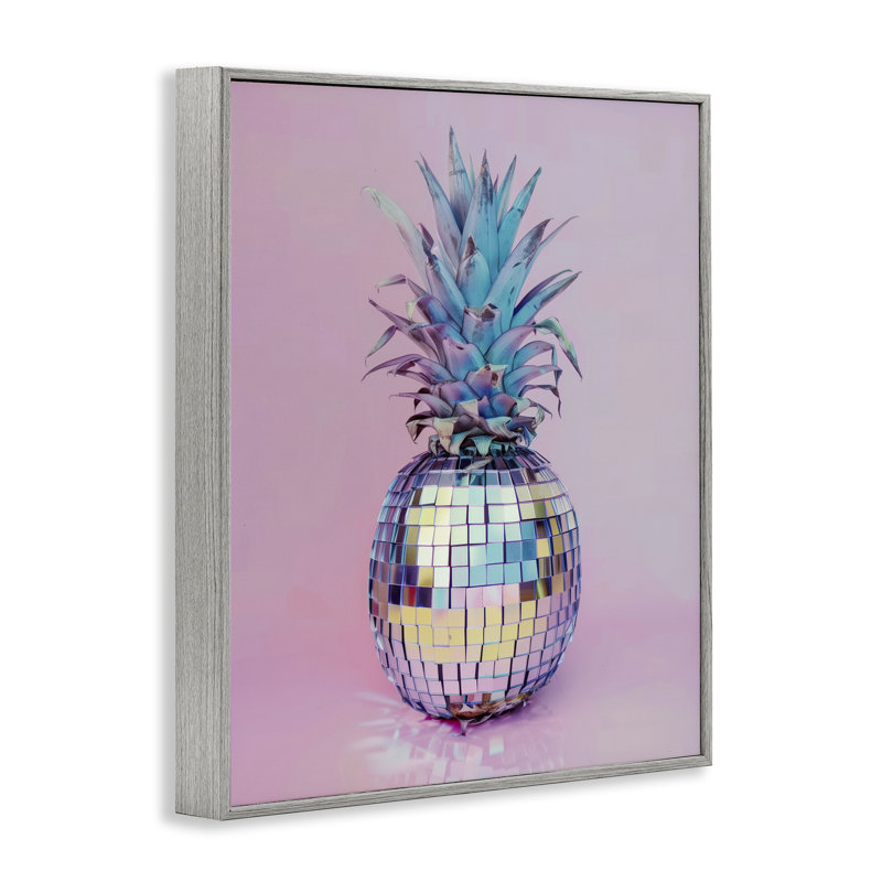 «Dazzling Disco Ball Pineapple», estampe numérique, design par Arlington Prints, H 20 po x l 16 po