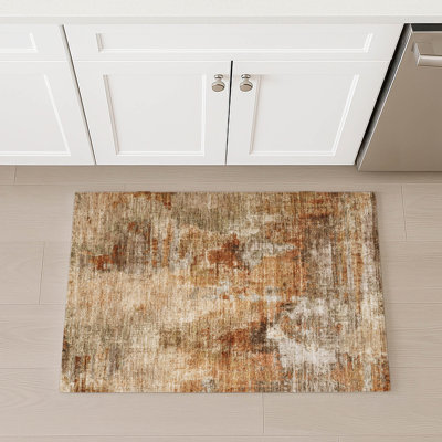 Machine Washable Indoor/Outdoor Chantille ACN2300 Abstract Rug