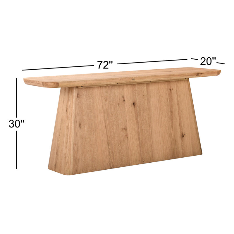 72'' W Console Table, Natural
