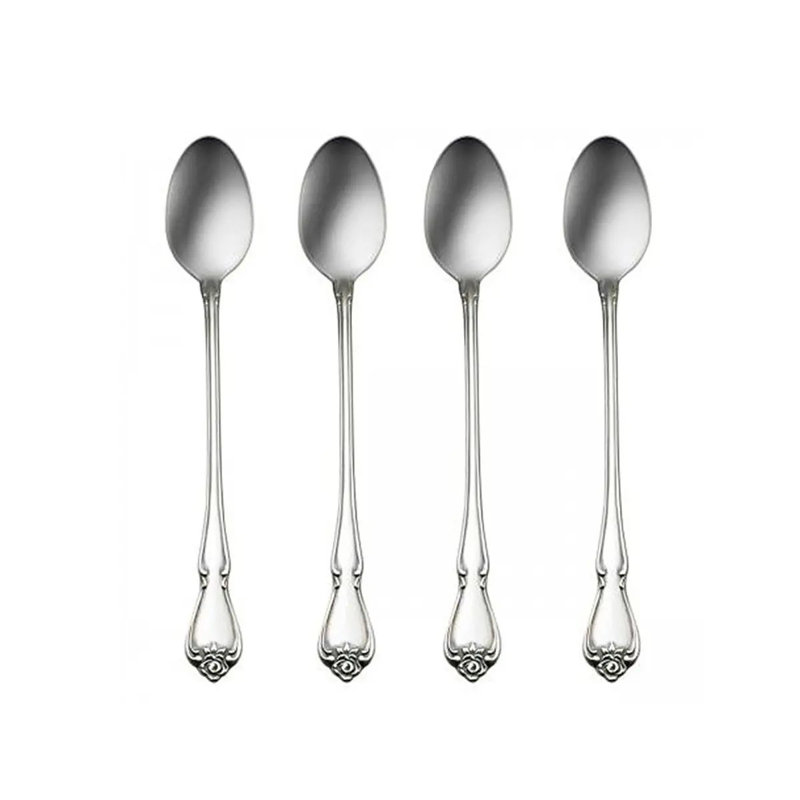 True Rose Everyday Flatware Tall Drink Spoons