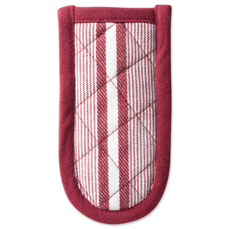 Alcott Hill® Zimmerman Striped Cotton Handle Holder Set, Barn Red