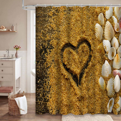 Coquillages de mer, art aquatique, sable, plage, belle côte lumineuse et colorée avec 12 crochets